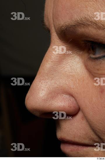 Face Nose Skin Woman White Chubby Wrinkles Studio photo references
