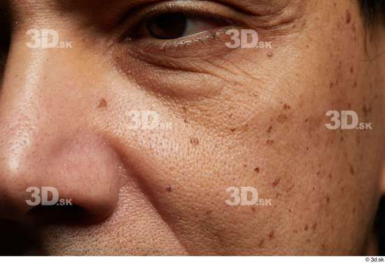 Eye Face Nose Cheek Skin Man Slim Wrinkles Studio photo references
