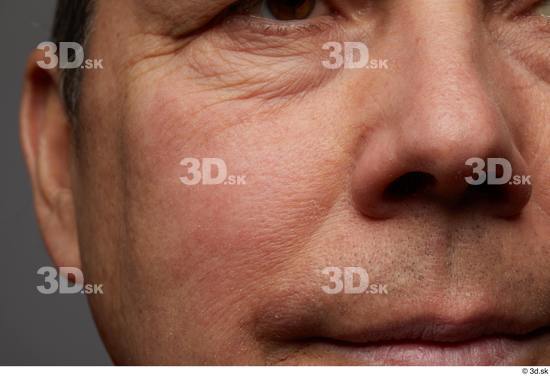 Face Cheek Skin Man Chubby Wrinkles Studio photo references