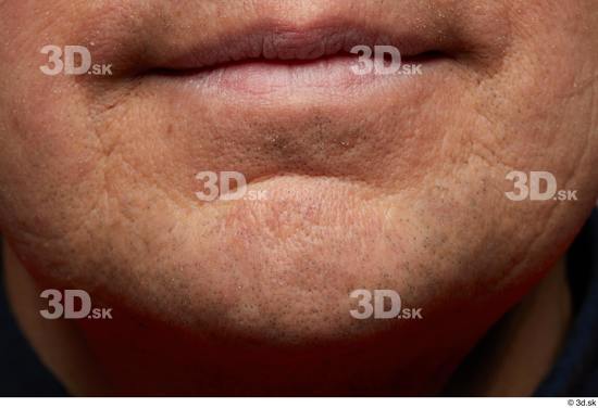 Face Mouth Skin Man Chubby Wrinkles Studio photo references