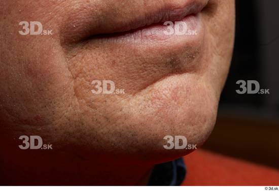 Face Mouth Skin Man Chubby Wrinkles Studio photo references