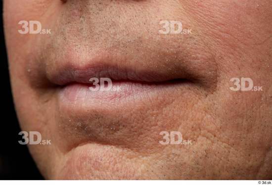 Face Mouth Skin Man Chubby Wrinkles Studio photo references