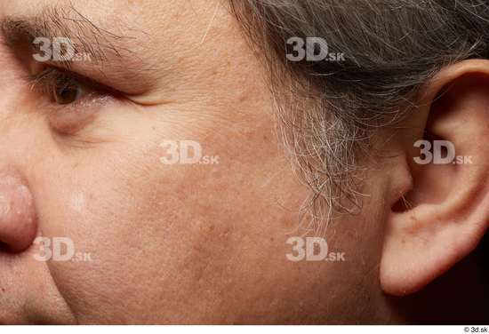 Eye Face Cheek Ear Hair Skin Man Chubby Wrinkles Studio photo references