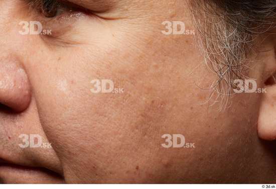 Face Cheek Hair Skin Man Chubby Wrinkles Studio photo references