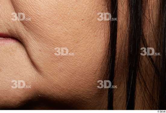 Face Cheek Hair Skin Woman Chubby Wrinkles Studio photo references