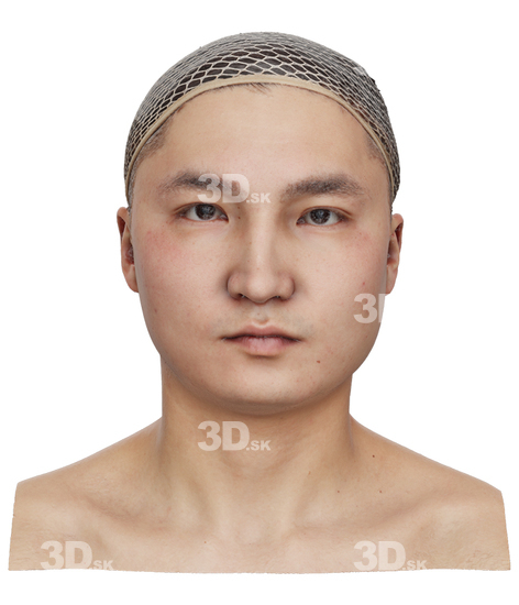 Head Man Asian 3D Neutral Raw