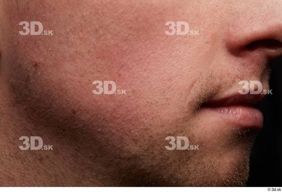 Face Cheek Skin Man White Slim Studio photo references