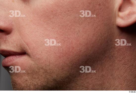 Face Mouth Cheek Ear Skin Man White Slim Wrinkles Studio photo references