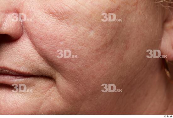 Mouth Cheek Skin Woman Chubby Wrinkles Studio photo references