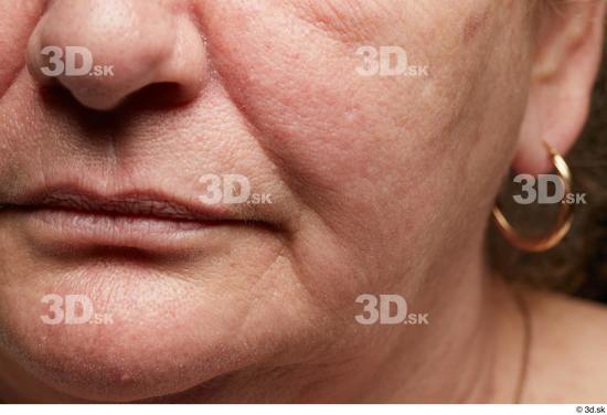 Mouth Nose Cheek Ear Skin Woman Chubby Wrinkles Studio photo references