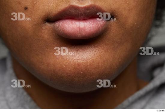 Mouth Skin Woman Black Slim Studio photo references