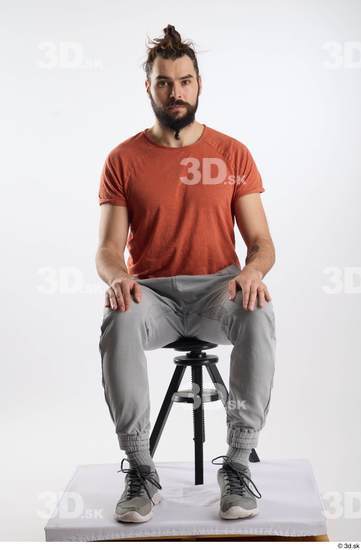 Man White Slim Male Studio Poses