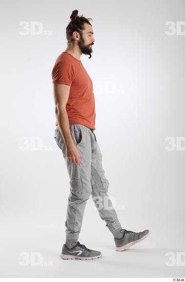 Man White Slim Male Studio Poses