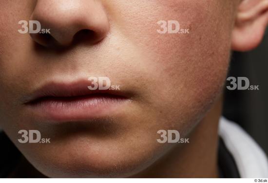 Mouth Nose Cheek Skin Man Slim Studio photo references