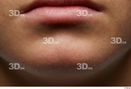 Mouth Skin Man Slim Studio photo references