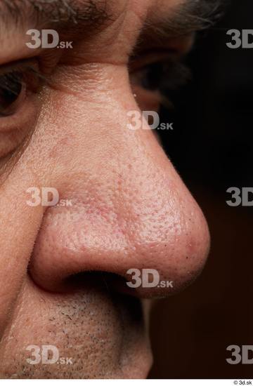 Nose Skin Man Chubby Wrinkles Studio photo references