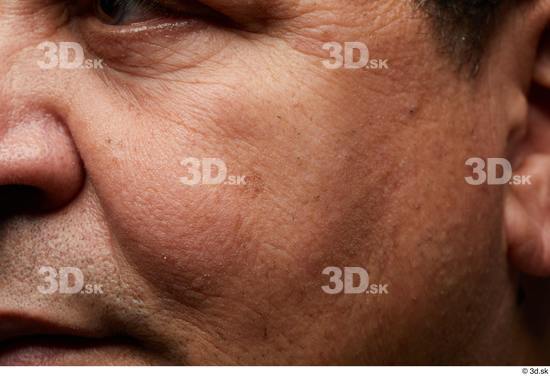 Nose Cheek Skin Man Chubby Wrinkles Studio photo references