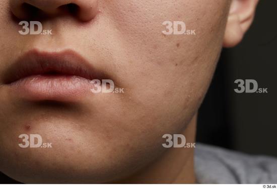 Face Mouth Cheek Skin Man Asian Slim Studio photo references