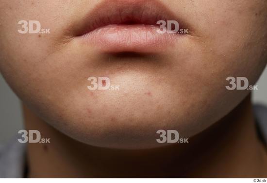 Face Mouth Skin Man Asian Slim Studio photo references