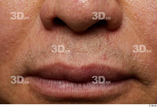 Mouth Nose Skin Man Asian Slim Wrinkles Studio photo references