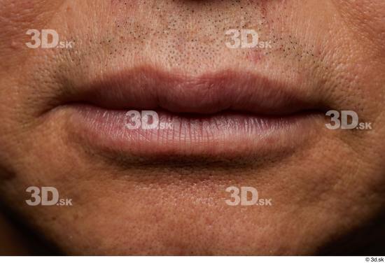 Mouth Skin Man Asian Slim Wrinkles Studio photo references