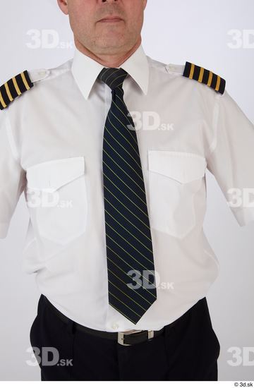 Whole Body Man White Uniform Athletic Studio photo references