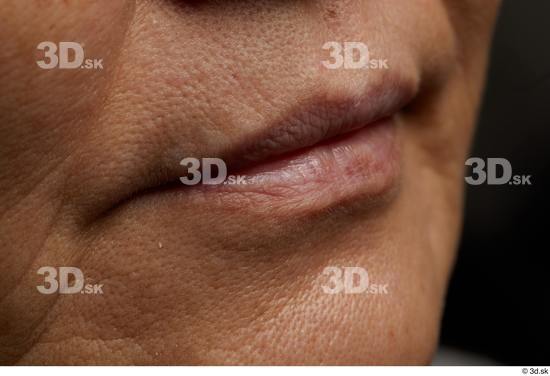 Face Mouth Skin Woman Asian Slim Wrinkles Studio photo references