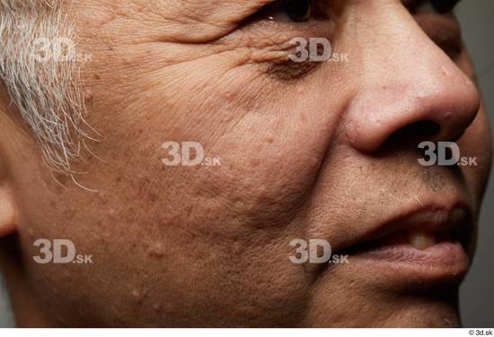 Face Mouth Nose Cheek Hair Skin Man Asian Slim Wrinkles Studio photo references