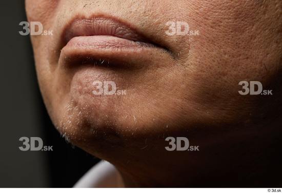 Face Mouth Skin Man Asian Slim Wrinkles Studio photo references