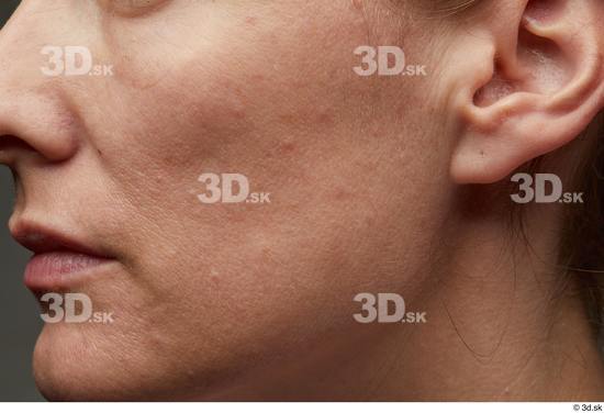 Mouth Cheek Ear Skin Woman White Slim Studio photo references