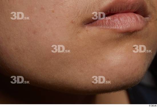 Face Mouth Cheek Skin Woman Slim Studio photo references