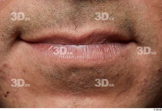 Face Mouth Skin Man Slim Studio photo references