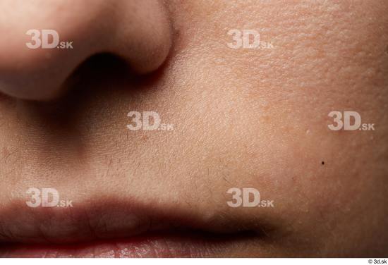 Face Mouth Nose Cheek Skin Woman Slim Studio photo references