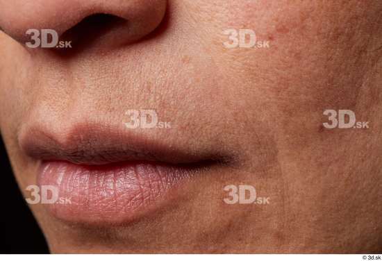 Face Mouth Nose Cheek Skin Woman Slim Wrinkles Studio photo references