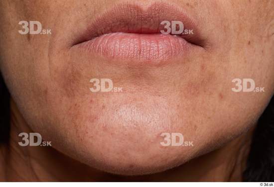 Face Mouth Skin Woman Slim Wrinkles Studio photo references