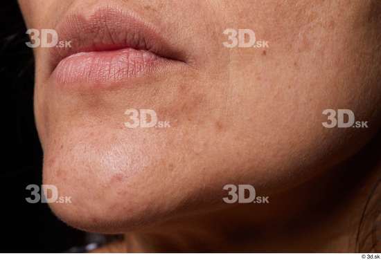 Face Mouth Skin Woman Slim Wrinkles Studio photo references