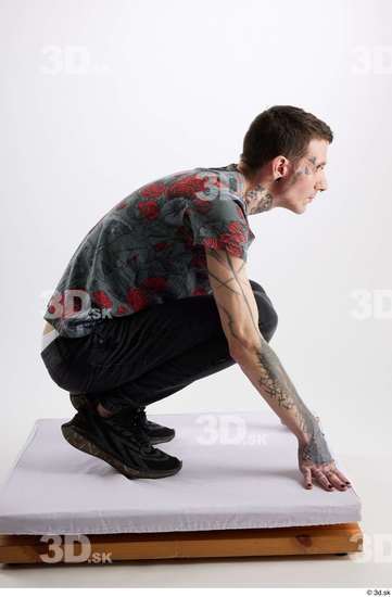 Man White Underweight Male Studio Poses