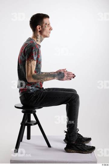 Man White Underweight Male Studio Poses