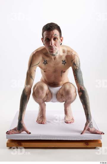 Man White Underweight Male Studio Poses