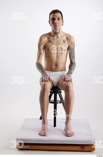 Man White Underweight Male Studio Poses