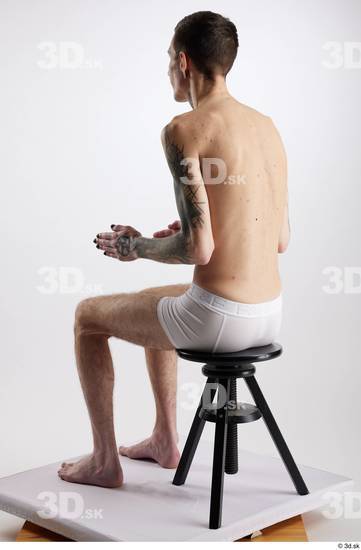 Man White Underweight Male Studio Poses