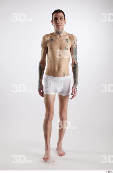 Man White Underweight Male Studio Poses