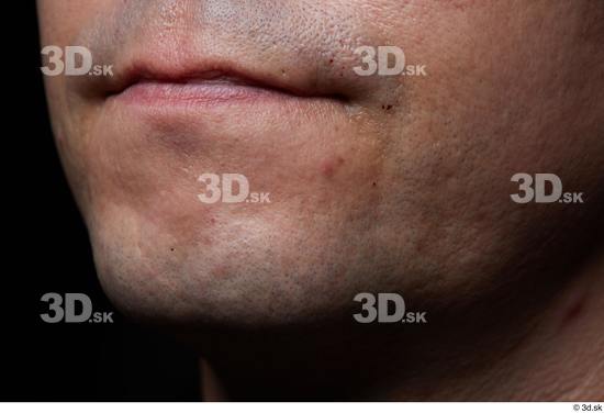 Face Mouth Skin Man Slim Studio photo references