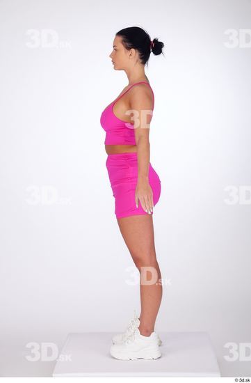 Woman White Slim Female Studio Poses