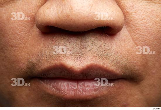 Face Mouth Nose Skin Man Black Chubby Wrinkles Studio photo references