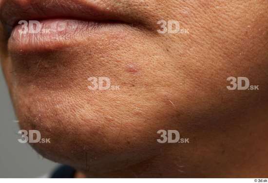 Face Mouth Skin Man Black Chubby Studio photo references