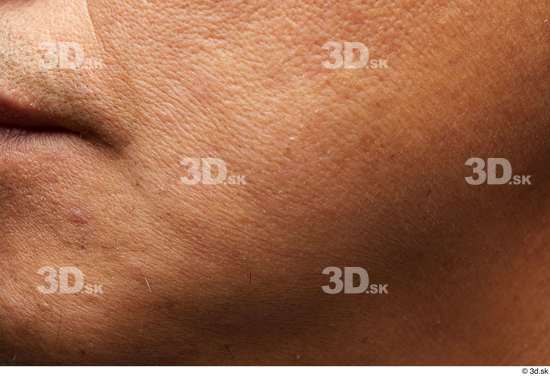 Face Mouth Cheek Skin Man Black Chubby Wrinkles Studio photo references