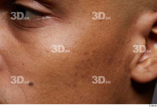 Eye Face Cheek Ear Skin Man Black Slim Wrinkles Studio photo references
