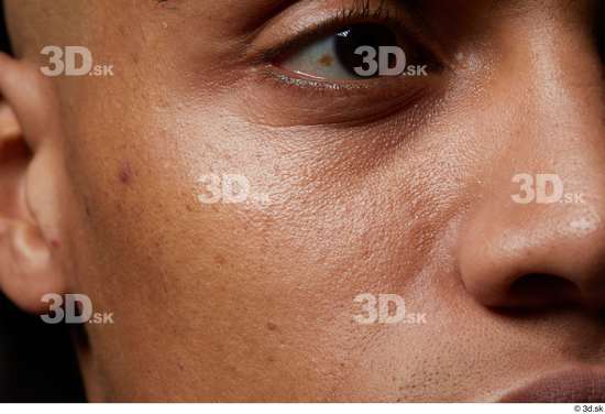 Eye Face Nose Cheek Skin Man Black Slim Wrinkles Studio photo references