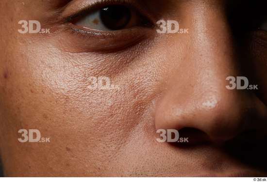 Eye Face Nose Cheek Skin Man Black Slim Wrinkles Studio photo references